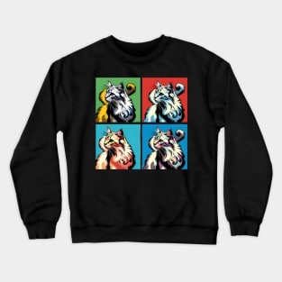 American Bobtail Pop Art - Cat Lovers Crewneck Sweatshirt